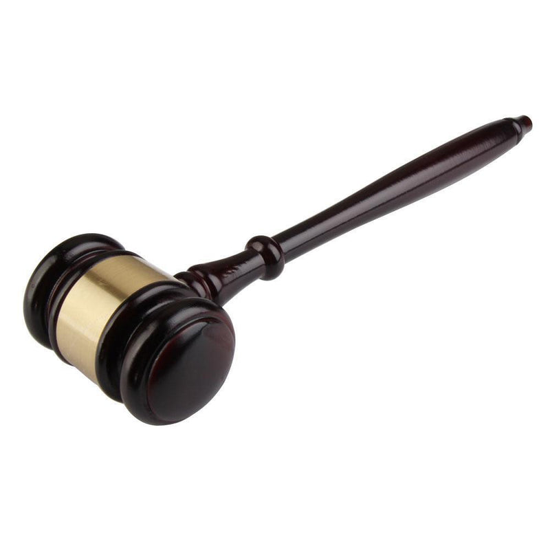 Wooden Handcrafted Wood Gavel Sound Block for Lawyer Judge Auction Sale