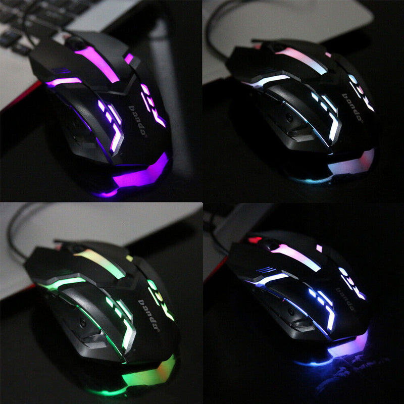 2400 DPI LED Optical 6D USB Wired Gaming Mouse Mini Game Mice For PC Laptop