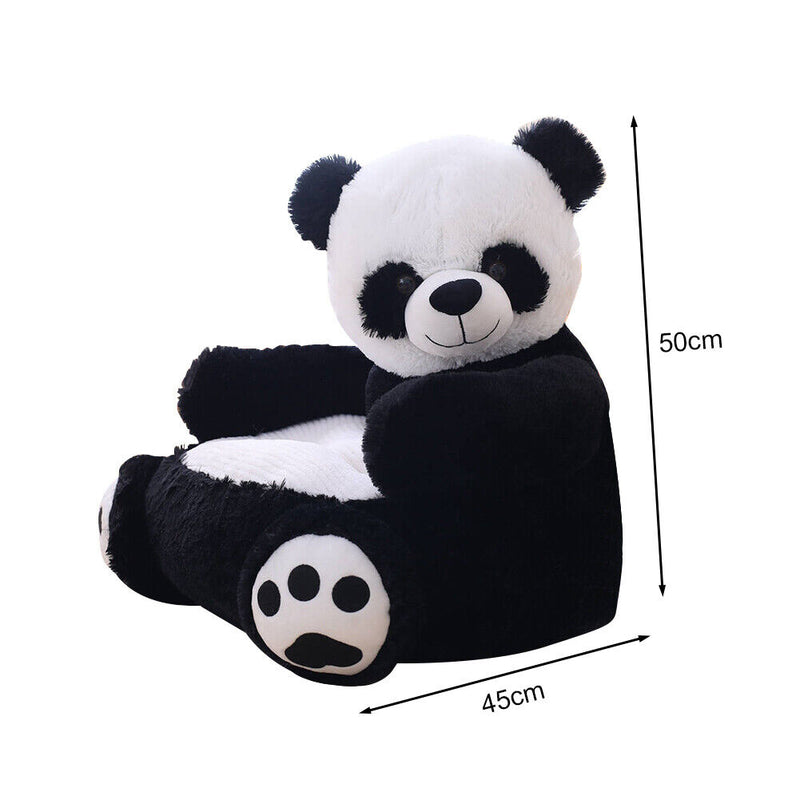 Cute Learning to Sit Baby Sofa Cover Seat Support without Filler (Panda) Newly