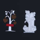 Snowvirtuos Love Heart Tree DIY Metal Stencil Scrapbook Crafts Embroidery S