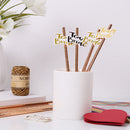 10pcs Paper Straws Wedding Team Bride Drinking Straws Birthday Party Decora