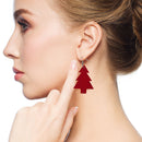 Christmas Tree Santa Claus Drop Earrings Ear Pendant Women Party Hook Earrings