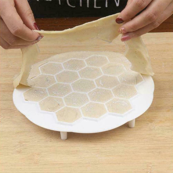 19 Holes Ravioli Dough Press Kitchen DIY Dumpling Maker Mould Nice Portable B5M9