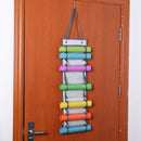 Wall Mounted Vinyl 14 Roll Storage Rack Hanging Compartment Bag (with Hook)