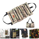 Roll Up Tool Storage Bag Outdoor Oxford Carrier Totes Pouch (CP Camouflage)