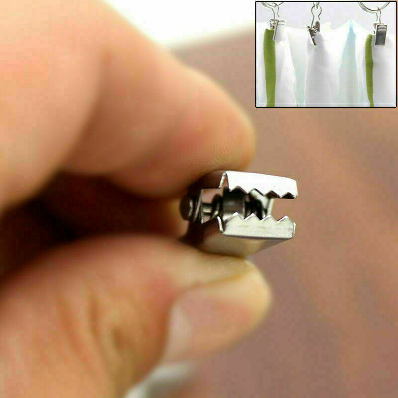 10X Steel Small Curtain Hanging Bulldog Clips Shipping Peg D7L2 Free Z0T8 R0O0