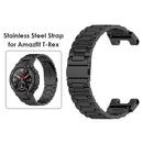 Stainless Steel Smart Watch Strap for Huami Amazfit T-Rex Metal Replacement B