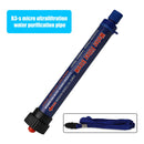 Camping Filter Straw Water Purifier Outdoor Drink Water Filter (Navy Blue) Newly