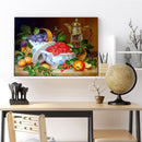 5D Kit Rhinestone Pictures DIY Tea Fruits Full Round Drill Diamond Painting