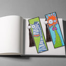 2pcs Special Shaped Drill Diamond Leather Tassel Bookmark DIY Art (SQ07) Newly