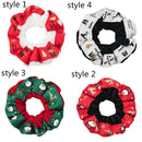 Headwear Large Intestine Hair Ring Christmas Hair Rope Christmas Snowflake