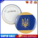 Ukraine Ukrainian Map Flag Symbol Round 12 Styles Clothes Pins(E)