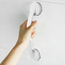 Bathroom Handrail Suction Cup Glass Door Handle Sucker Hand Grip(White)