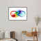 DIY Hand Painted Paint By Numbers Oil Canvas Pictures Colorful Feather Kits