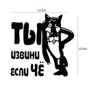 Motorcycle Accessories, Car Stickers, 13.5 x 13.5 cm, "Once Upon A Dog"