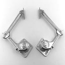 2pcs Hydraulic Randomly Stop Hinges Kitchen Cabinet Door Adjustable Hinge Newly