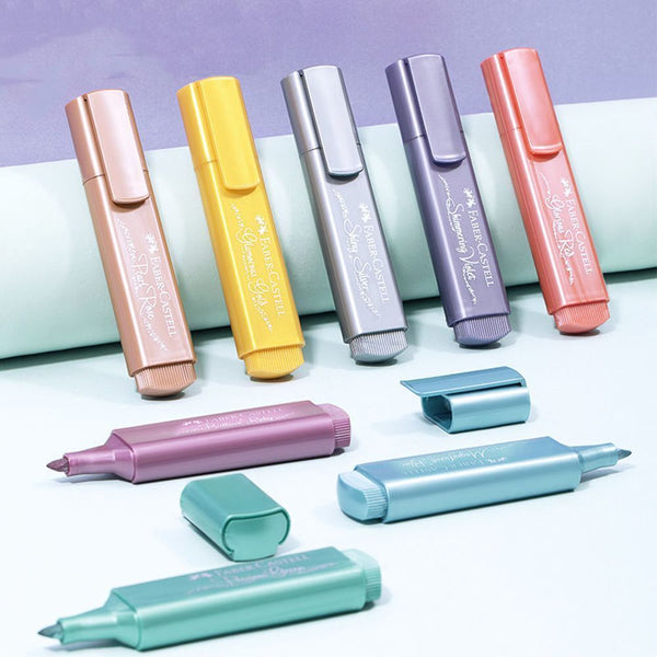 Watercolor Light Color Focus Markers Hand Painted Highlighter Metallic Color