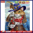 5D DIY Partial Drill Special Shape Cat Rhinestone Diamond Drawing for Bedro
