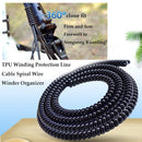 Cover TPU Line Cable Elastic Spiral Wire Winder Organizer Winding Protection