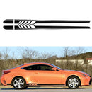 2pcs Side Body Vinyl Decals Long Stripe Stickers for Mercedes-Benz (Black) Newly
