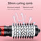 Round 2 in 1 Brush Hair Dryer Curling Straight Ion Hot Air Comb (EU Plug)