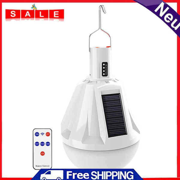 USB Solar Remote Control Bulb Lamp Outdoor Waterproof Garden Hanging Nightlight