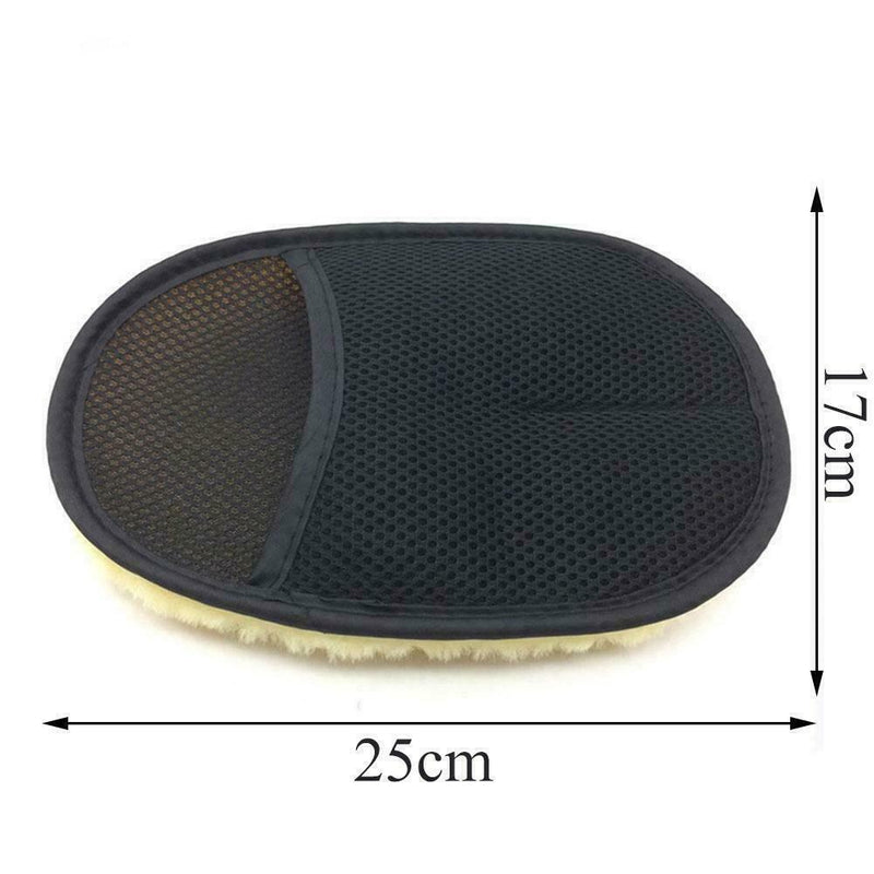 Car Cleaning Glove Auto Wash Clean Sponge Brush Glass Cloth n Mitt Cleaner C3G3