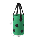 Felt Grow Bags Display Pockets DIY Hanging Strawberry Plant Bag (Green) Newly