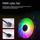 CR1400 PWM 4Pin 12V PC LED Fan Air Cooling RGB 4 Heat-pipes CPU Cooler Radiator