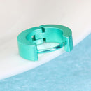 Fashion Ear Cuff for Men Smooth Punk Clip Earrings Men Ear Clips(Green)