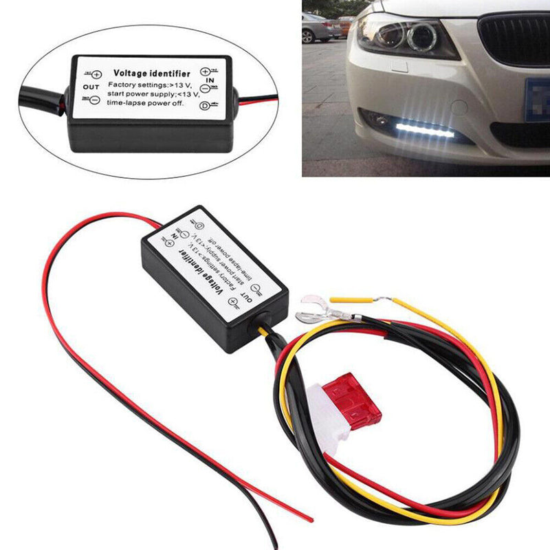 Car LED Daytime Running Light Automatic On/Off Controller Relay Harness 12-18V