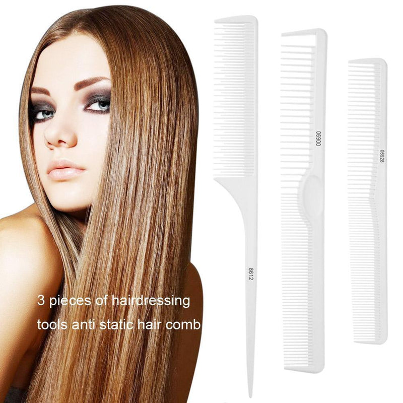3pcs Anti Static Hairdresser Barber Salon Hair Cutting Comb Styling Tools