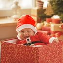 #A Non-Woven Fabric Christmas Hat Ornament Xmas Decoration with Hair Ball for Ad