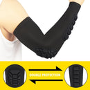 Elbow Support Crashproof Elastic Basketball Sports Arm Sleeve Protector (L)