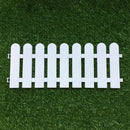20*50CM Plastic Wooden Effect Lawn Border Edge Garden Edging Picket Fencing