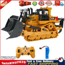 1/24 9CH RC Excavator Bulldozer Toys Electric Crawler Car with Light Music Newly