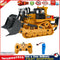 1/24 9CH RC Excavator Bulldozer Toys Electric Crawler Car with Light Music Newly