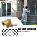 1/4 QC Pivoting Coupler 180 Degree Gutter Cleaner Attachment + 10pcs O-Rings