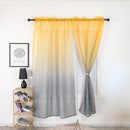 1x2.7m Gradient Tulle Curtain for Living Room Sheer Drapes Hotel Home Decorat