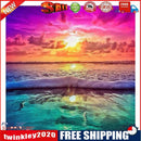 Oil Paint By Numbers Picture DIY Drawing Ocean Sunset Painting Kit Artwork