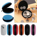 Round Hard Round Shaped Headphone Organizer Box Earphone Case Storage Bag