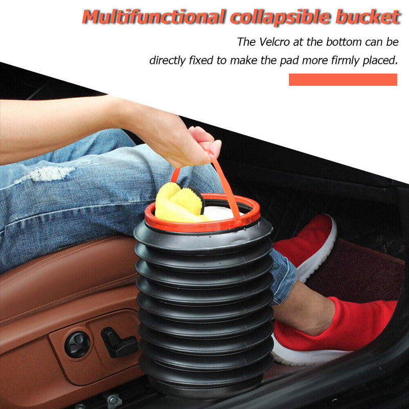 4L Car Folding Trash Auto Collapsible Water Storage Buckets Garbage Contain