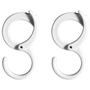 Buckle Hanging Coat Hanger Desk Hook Rail Crossbar Clips S shape Hooks