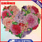 Part Special Shaped Drill Diamond Painting 5D Flower Heart Handiwork Mosaic Kit