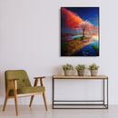 Painting By Numbers DIY Color Tree Hand Painted Canvas Oil Wall Art Picture Kit