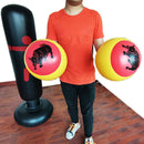 1 Pair Adults Inflatable Punching Boxing Gloves Workout Fitness Glove (A)