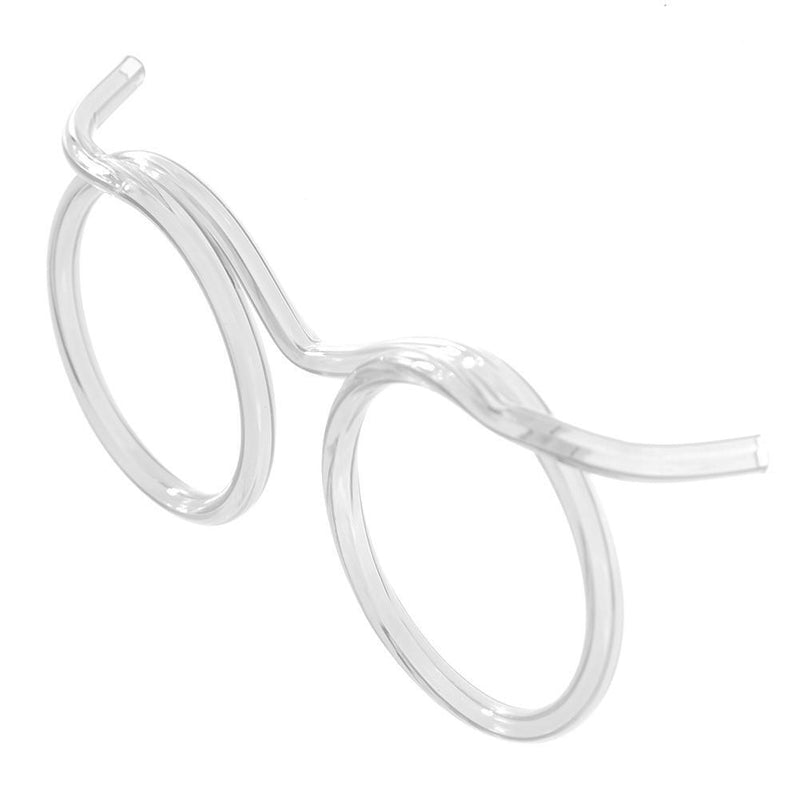 Funny Kids Glasses, Round Straw, Creative Art, DIY Modeling Straw