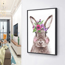 5D DIY Diamond Painting Embroidery Garland Rabbit Full Round Drill Rhinestones