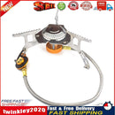 Outdoor Gas Stove Camping Folding Picnic Cooking Portable Split Stove (B) Newly