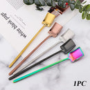 Long Handle Flatware Stainless Steel Stirring Scoop Coffee Spoon Square Shovel